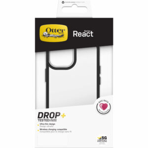 iPhone 13 mini, React Otterbox , Clear Black