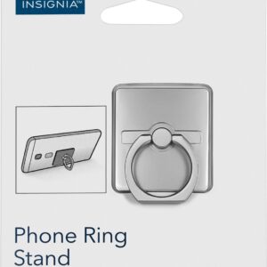 Metal ring holder for smartphone and tablet - pattern 3 silver