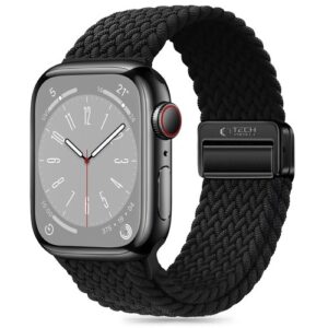 Tech-Protect NylonMag Strap for Apple Watch 4 / 5 / 6 / 7 / 8 / 9 / SE / Ultra 1 / 2 (42 / 44 / 45 / 49 mm) – Black